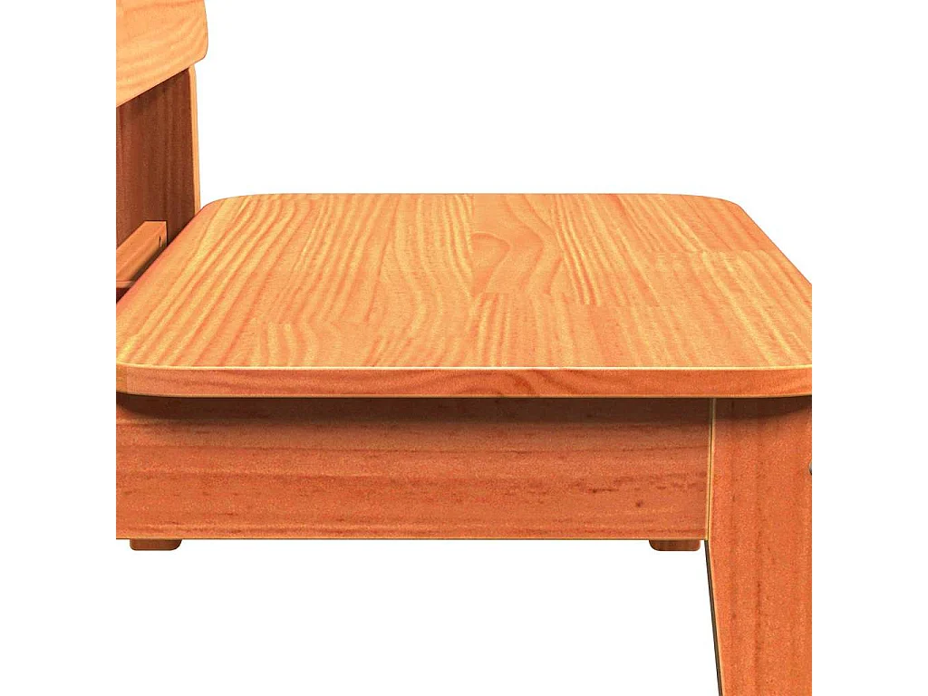 Set di 2 sedie da giardino cera marrone 60x52,5x72 cm