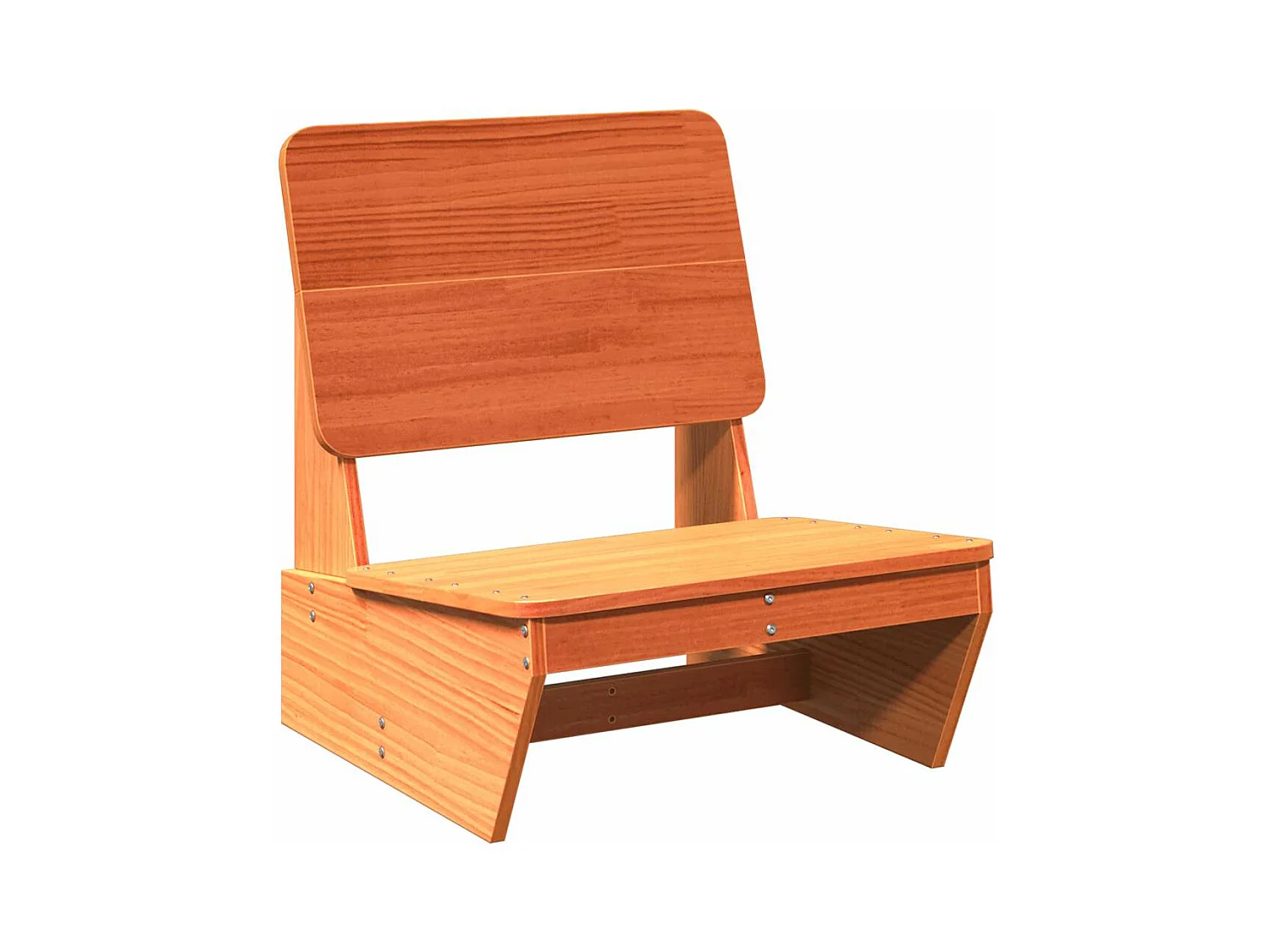 Chaises de jardin lot de 2 cire marron 60x64x70,5 cm