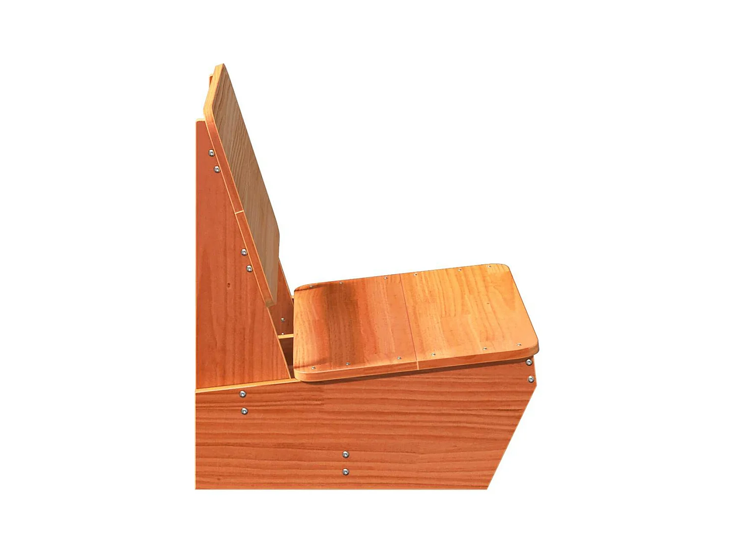 Chaises de jardin lot de 2 cire marron 60x64x70,5 cm