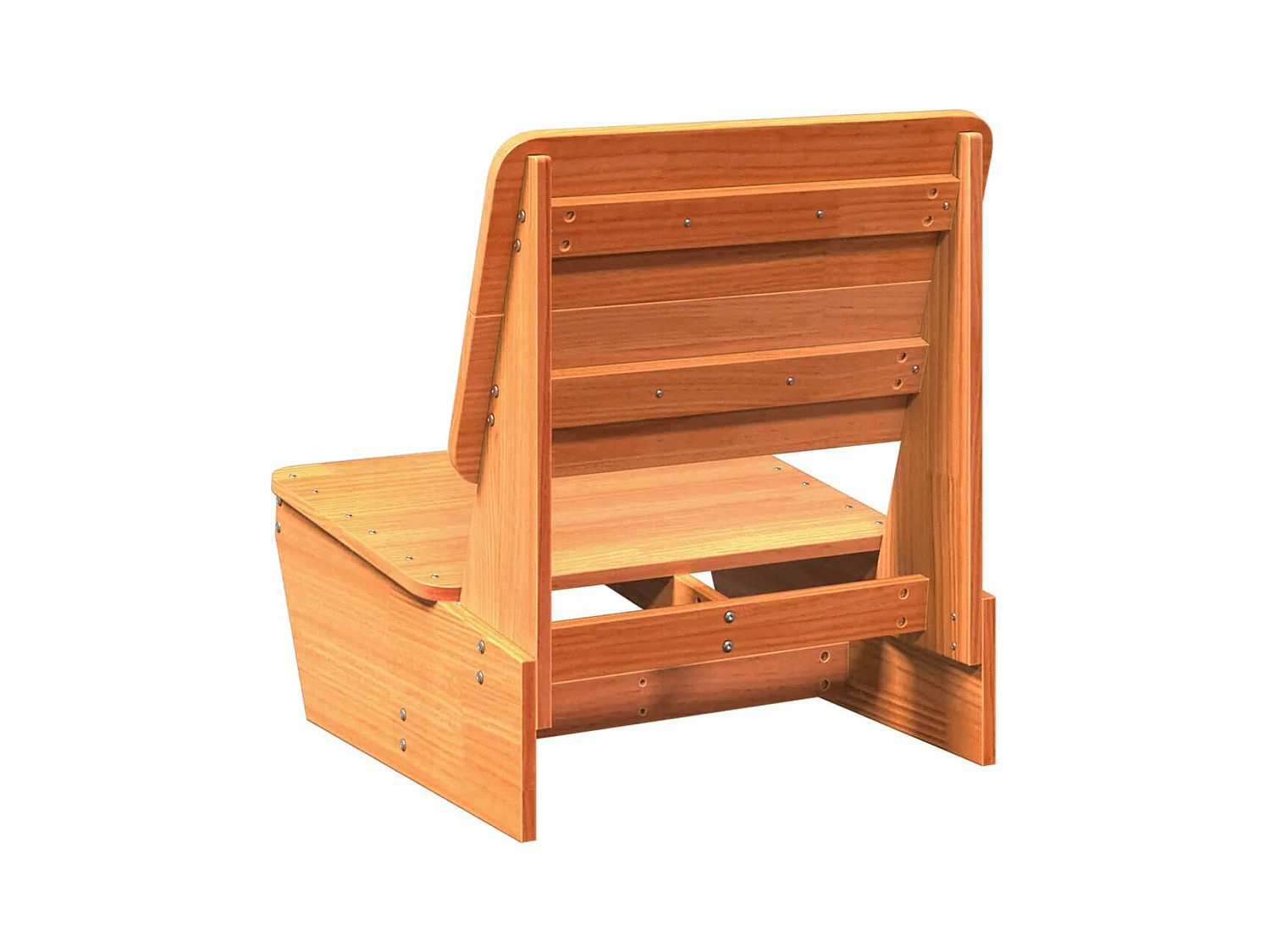 Chaises de jardin lot de 2 cire marron 60x64x70,5 cm