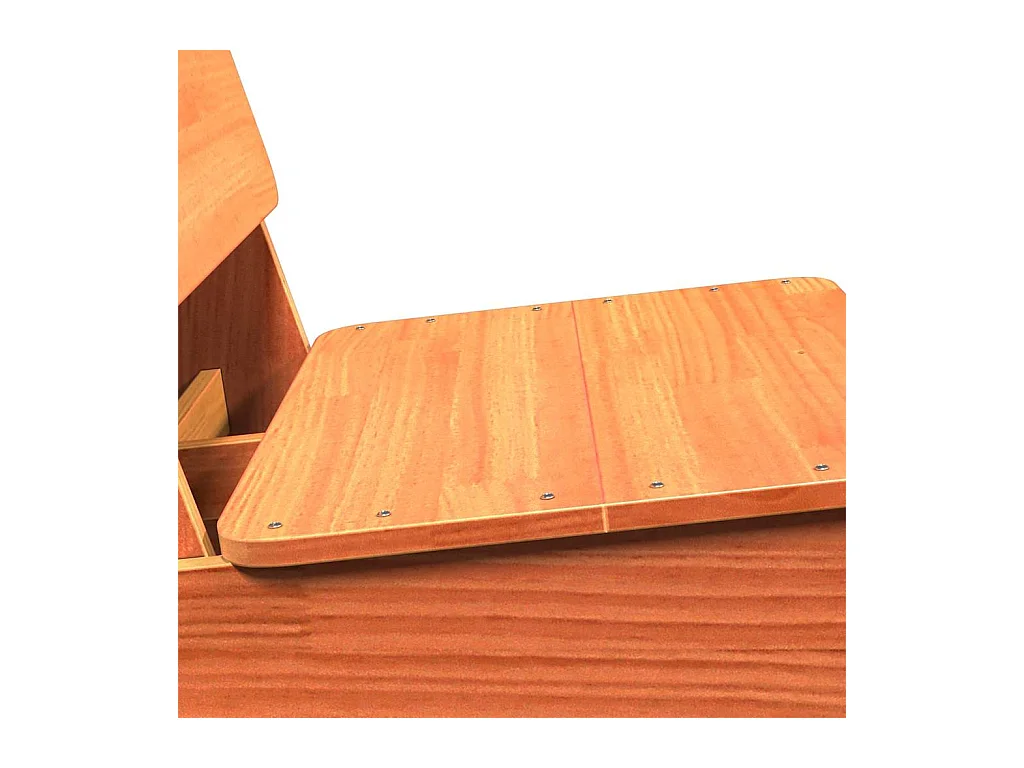 Chaises de jardin lot de 2 cire marron 60x64x70,5 cm