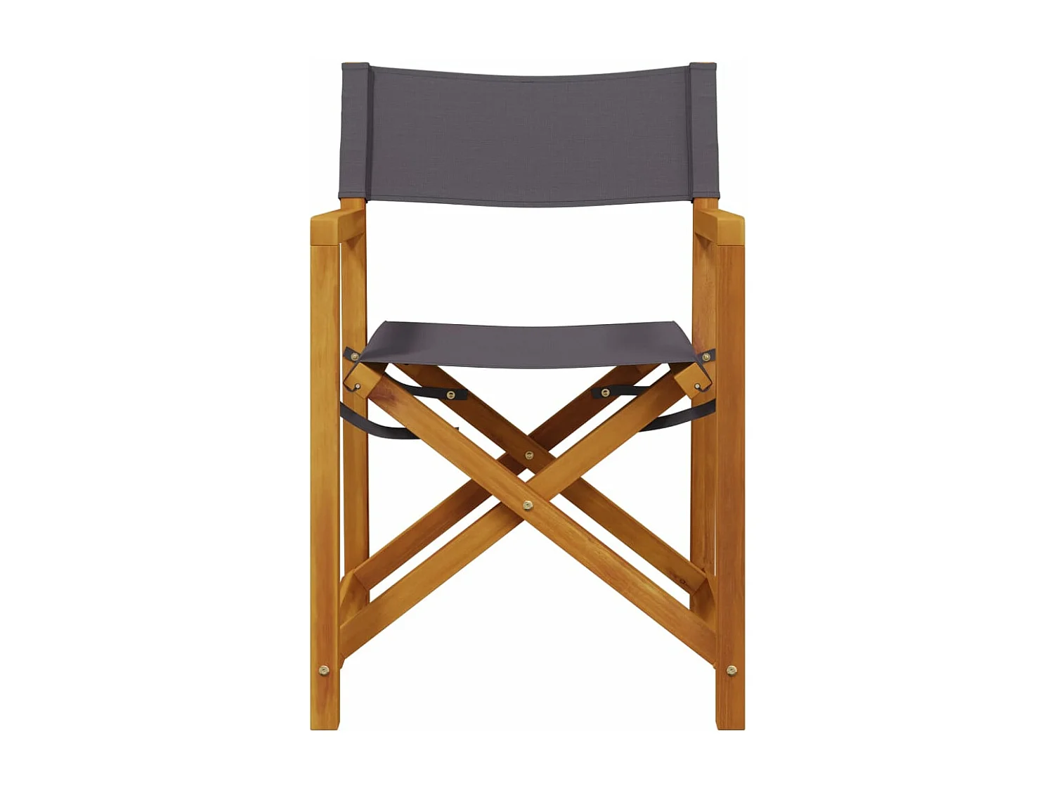 Klappbare Gartenstühle 8er Set dunkelgrauer Stoff