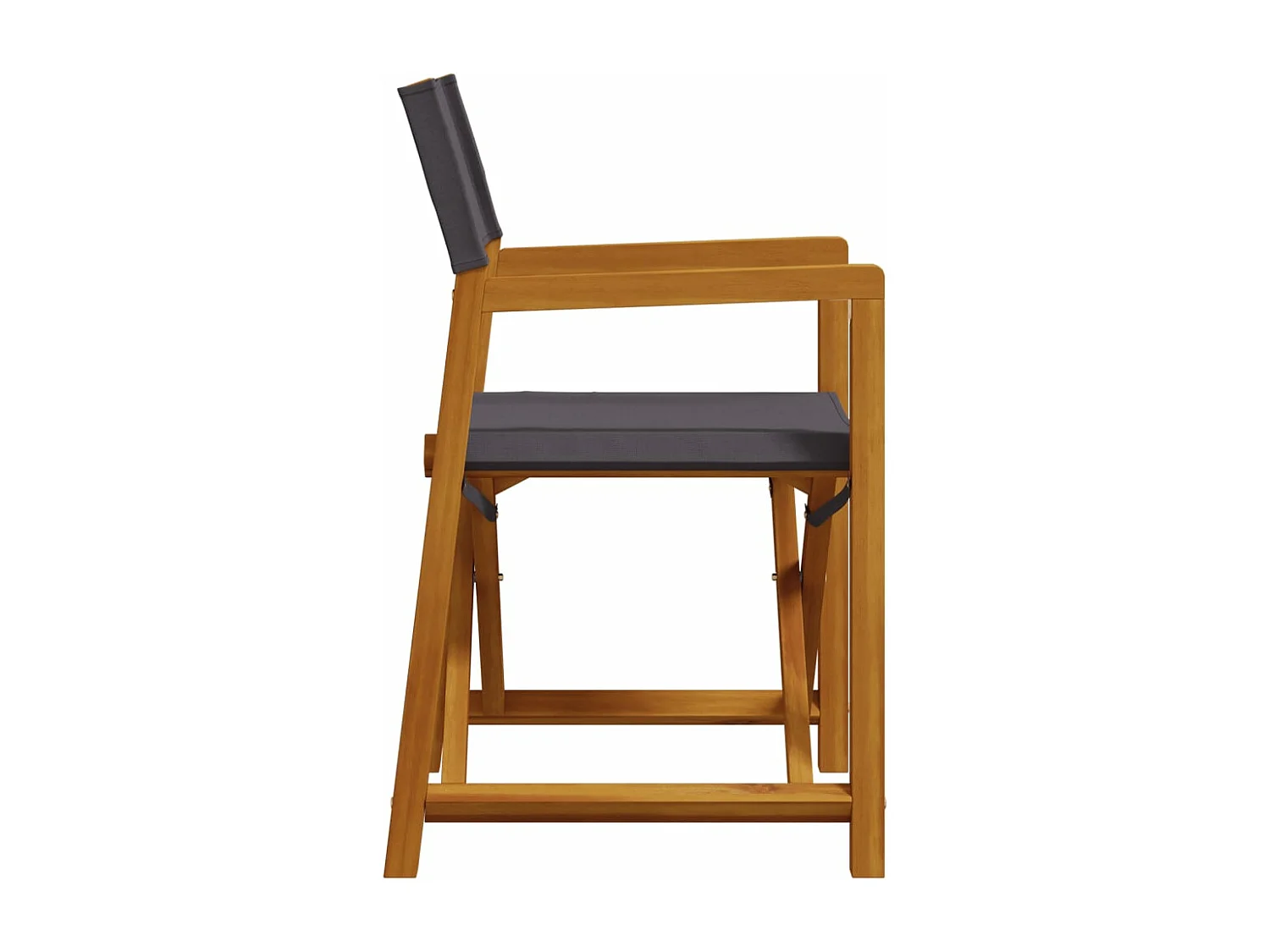 Klappbare Gartenstühle 8er Set dunkelgrauer Stoff