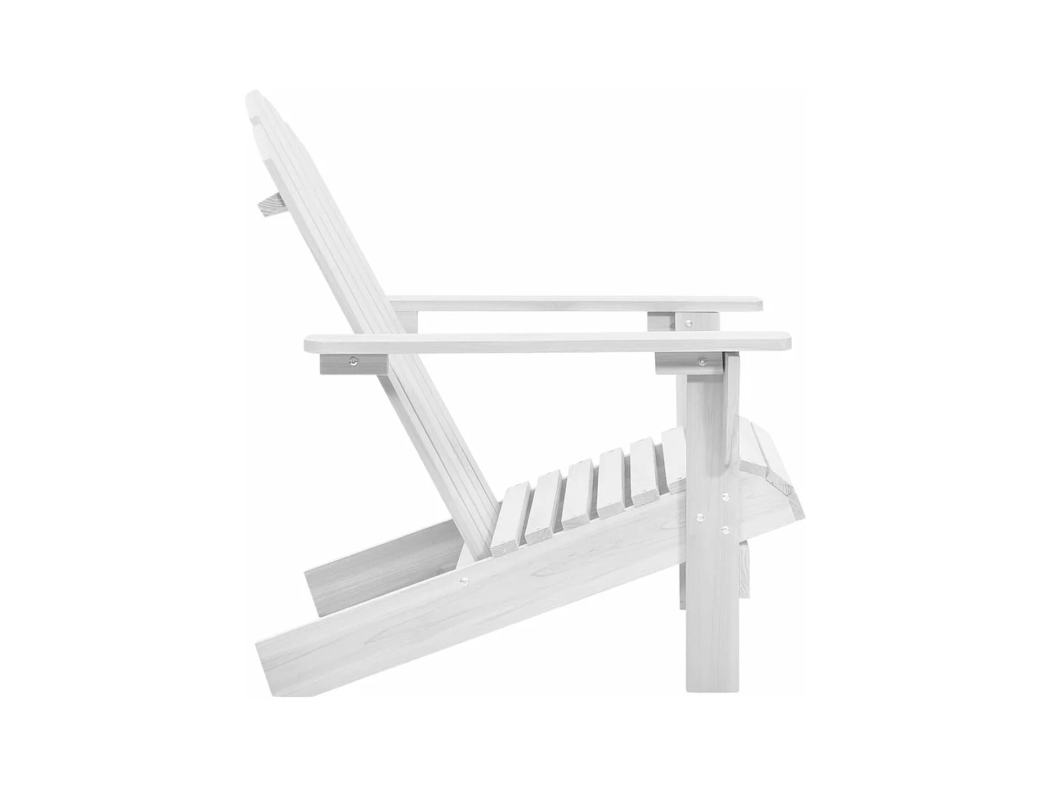 Chaise de jardin bois blanc