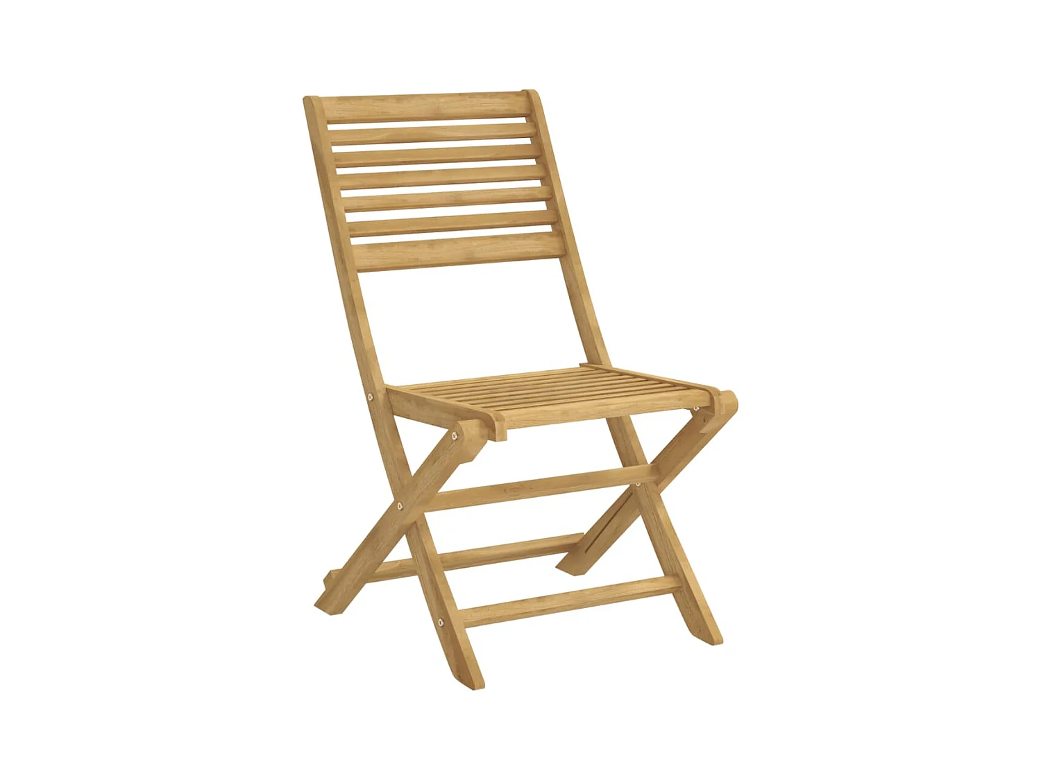 Chaises pliables de jardin lot de 8 bois massif d'acacia