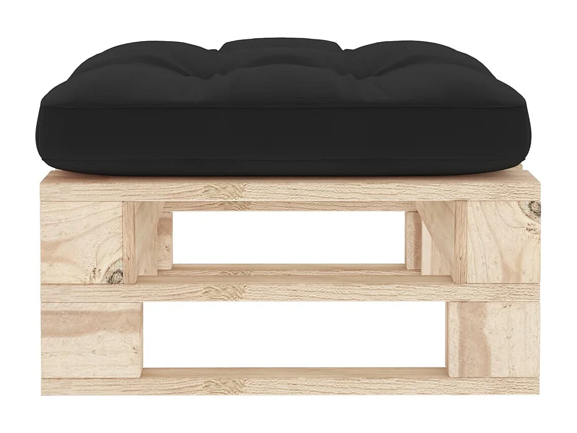 Pouf da giardino in pallet di legno di pino impregnato