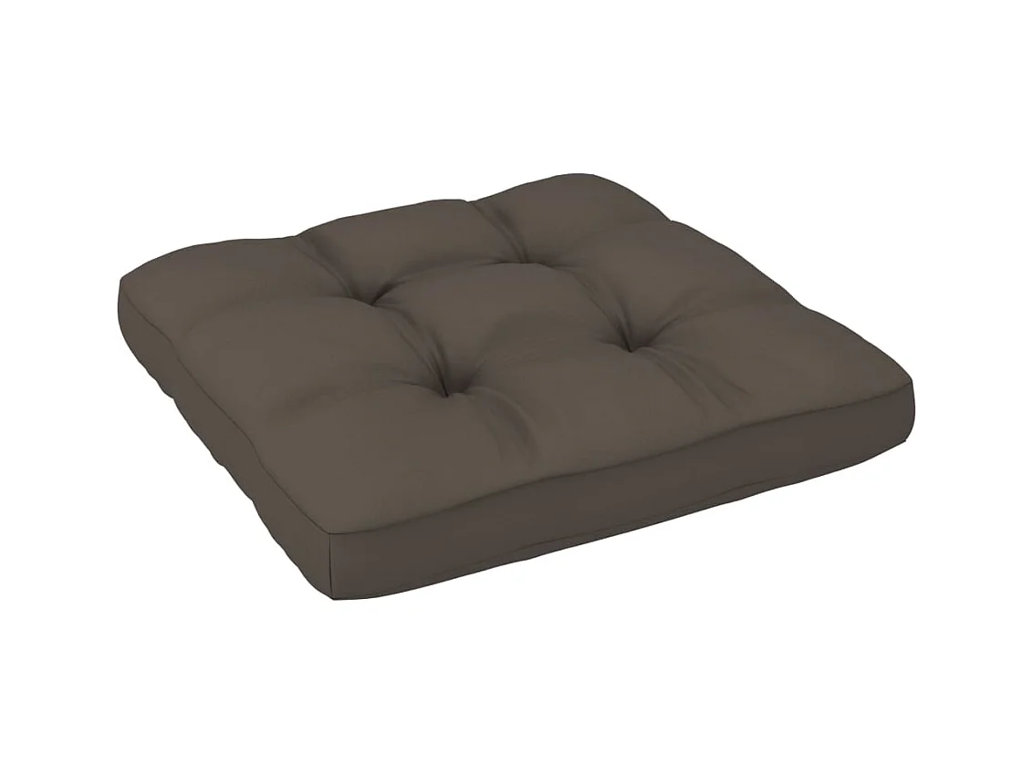 Puf de jardín de palets de color marrón miel de madera de pino impregnada