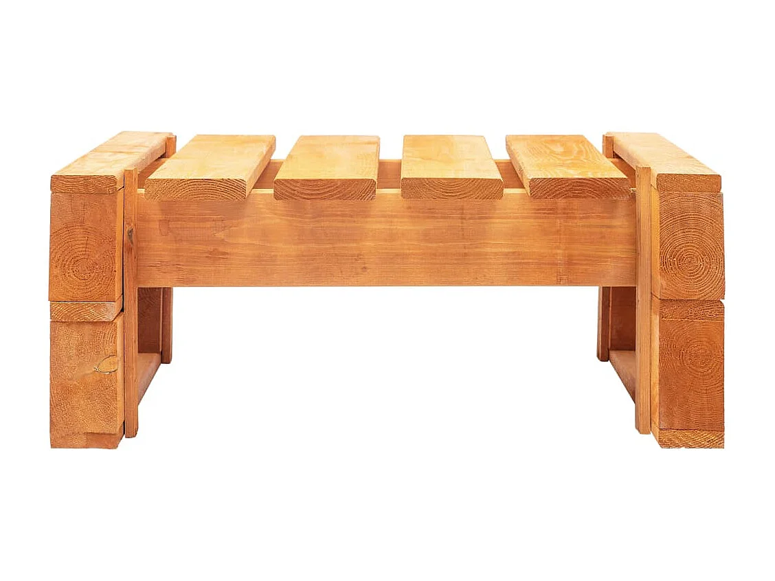 Honigbrauner Garten-Paletten-Hocker aus imprägniertem Kiefernholz