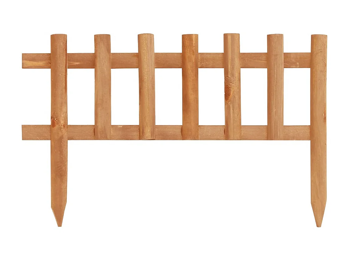 Bordure de jardin 10 pcs Bois de sapin 4,4 m