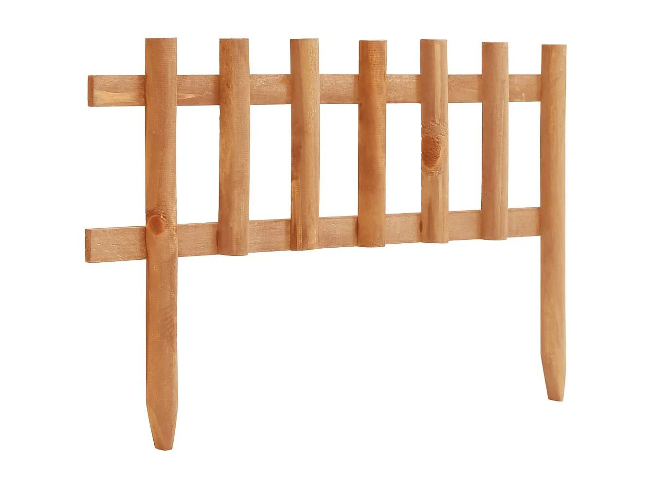 Bordure de jardin 10 pcs Bois de sapin 4,4 m