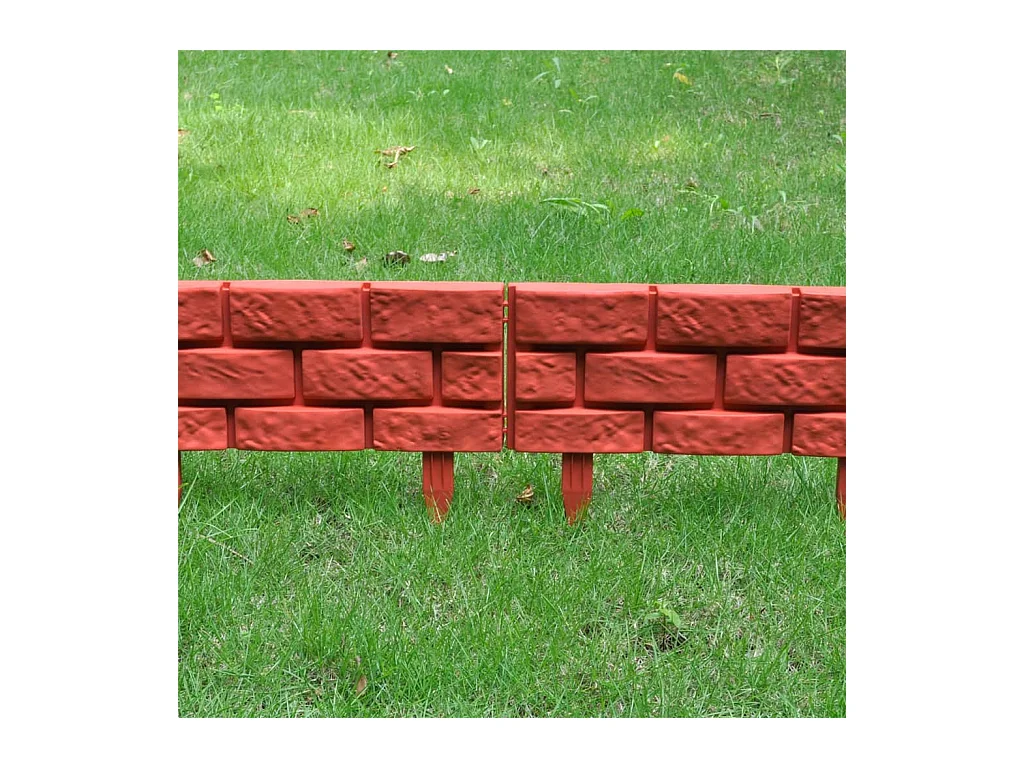 Cl?ture de jardin avec design de briques 11 pcs