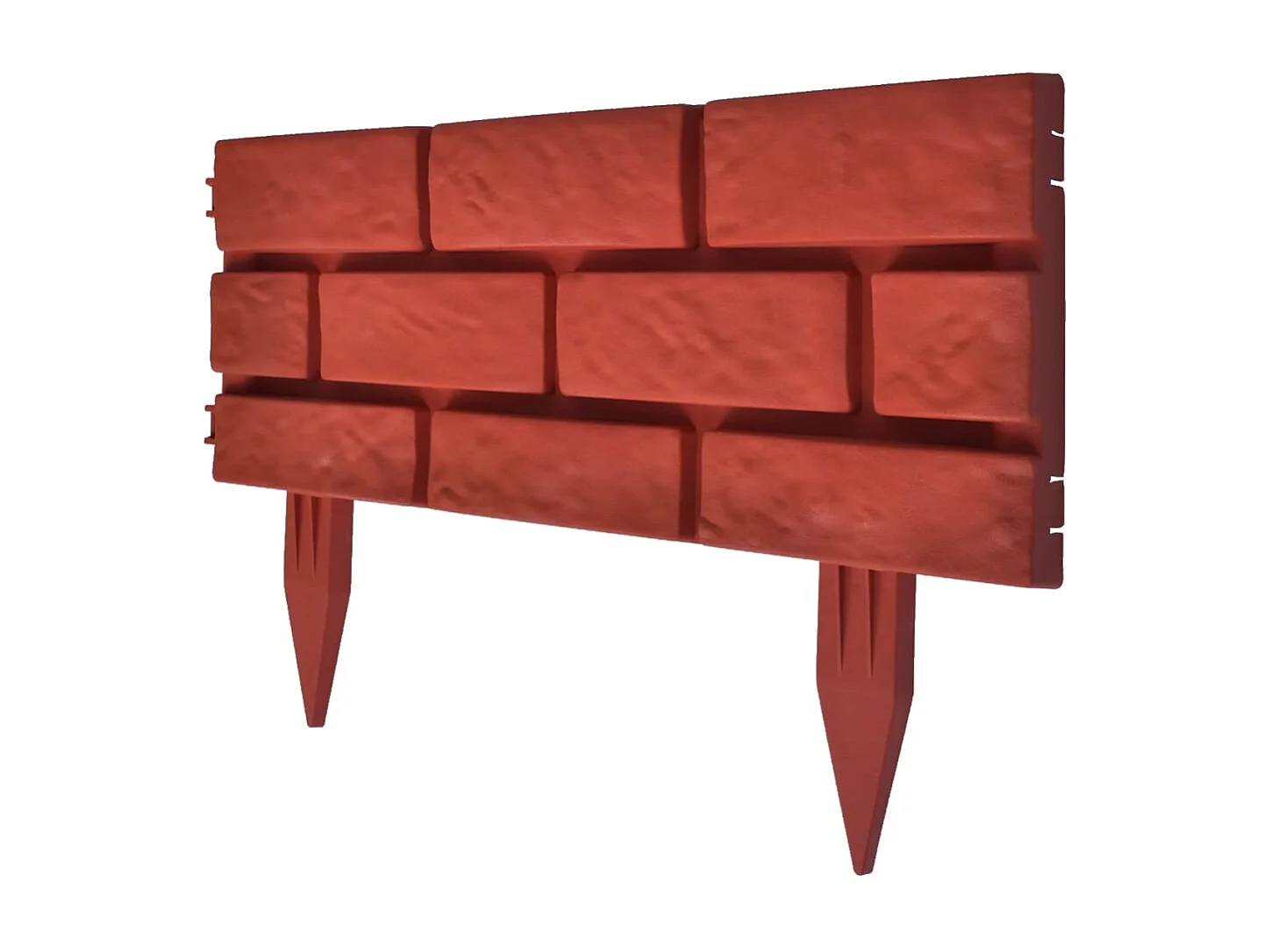 Cl?ture de jardin avec design de briques 11 pcs