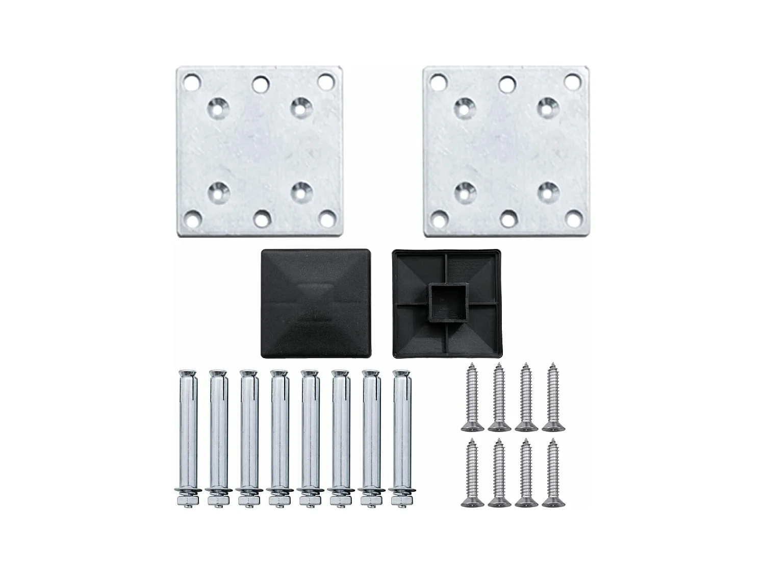 WPC Gartenzaun 872x106 cm Grau