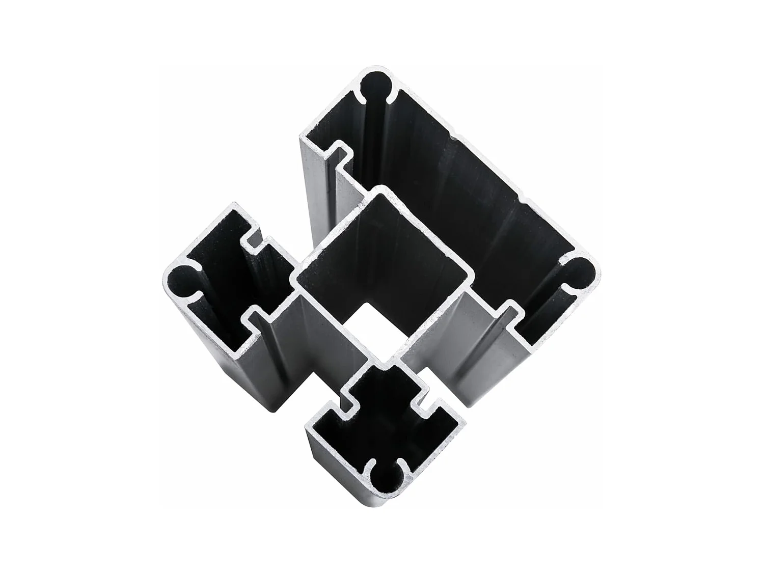 WPC Gartenzaun 872x106 cm Grau