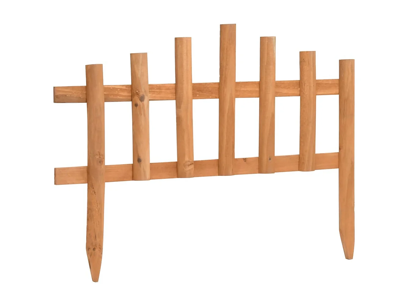 Bordure de jardin 10 pcs Bois de sapin 4,4 m