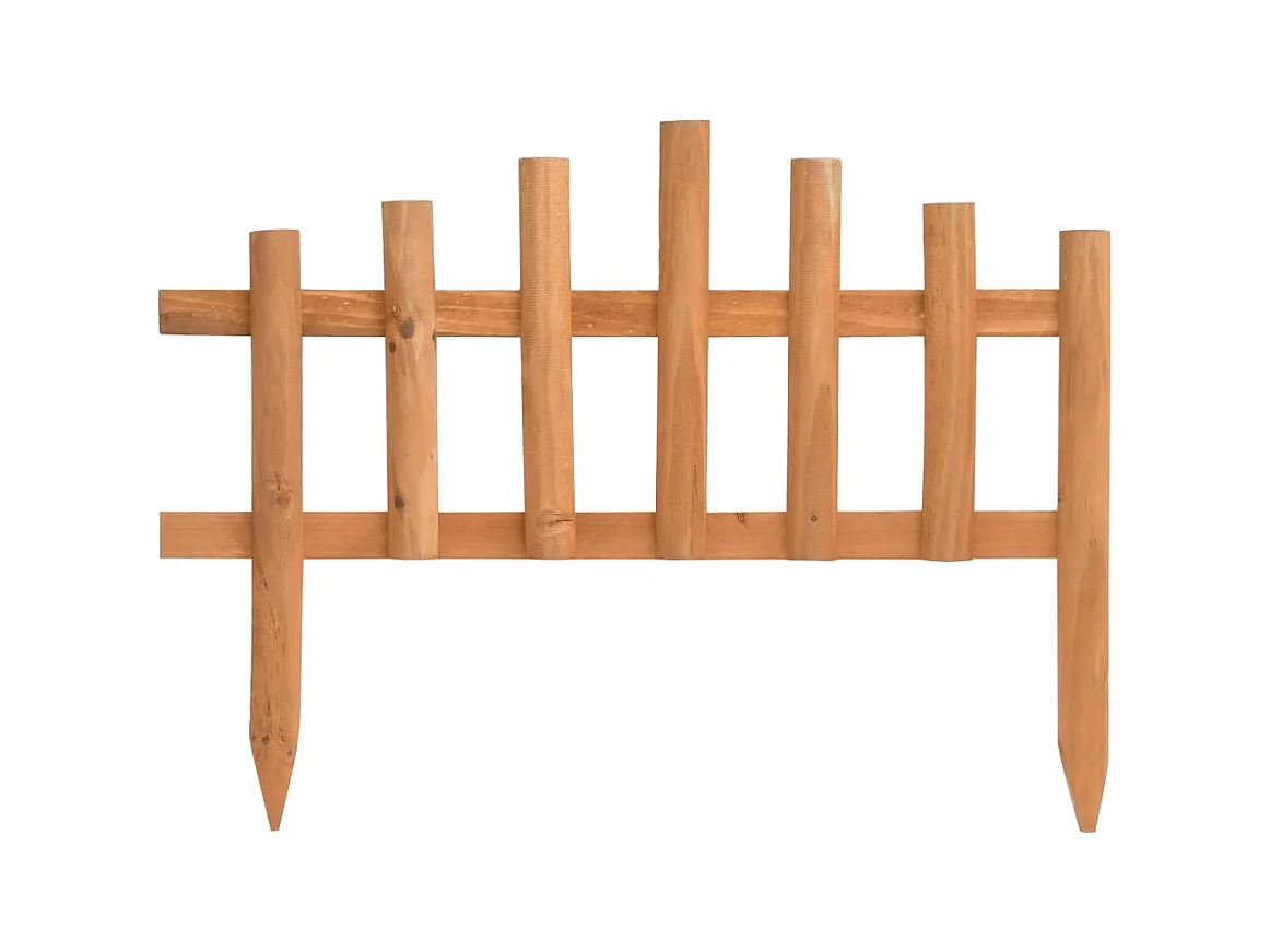 Bordure de jardin 10 pcs Bois de sapin 4,4 m