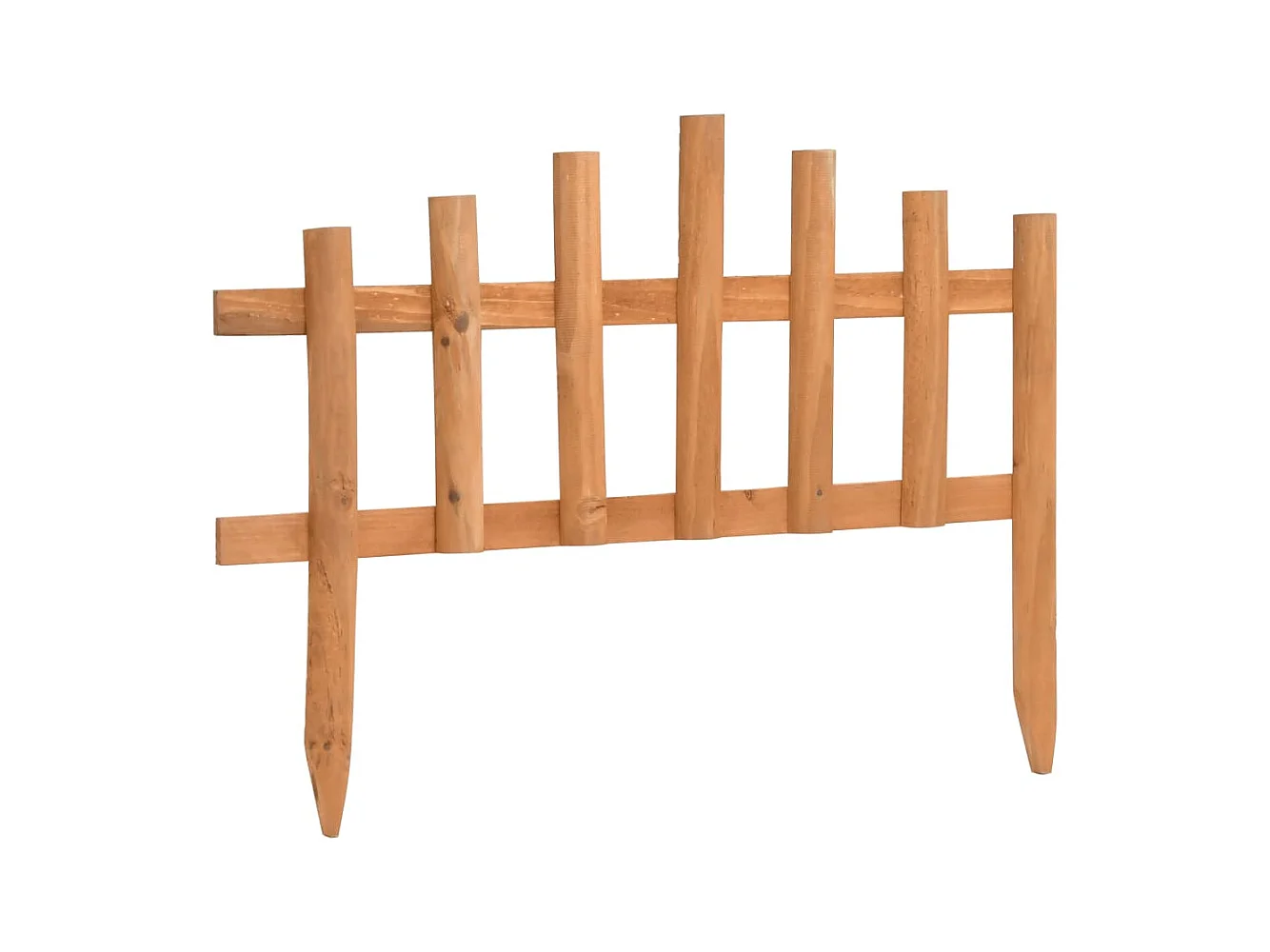 Bordure de jardin 10 pcs Bois de sapin 4,4 m