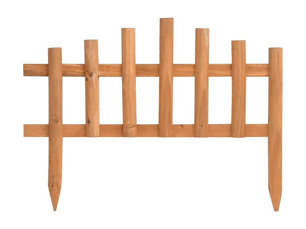 Bordure de jardin 10 pcs Bois de sapin 4,4 m