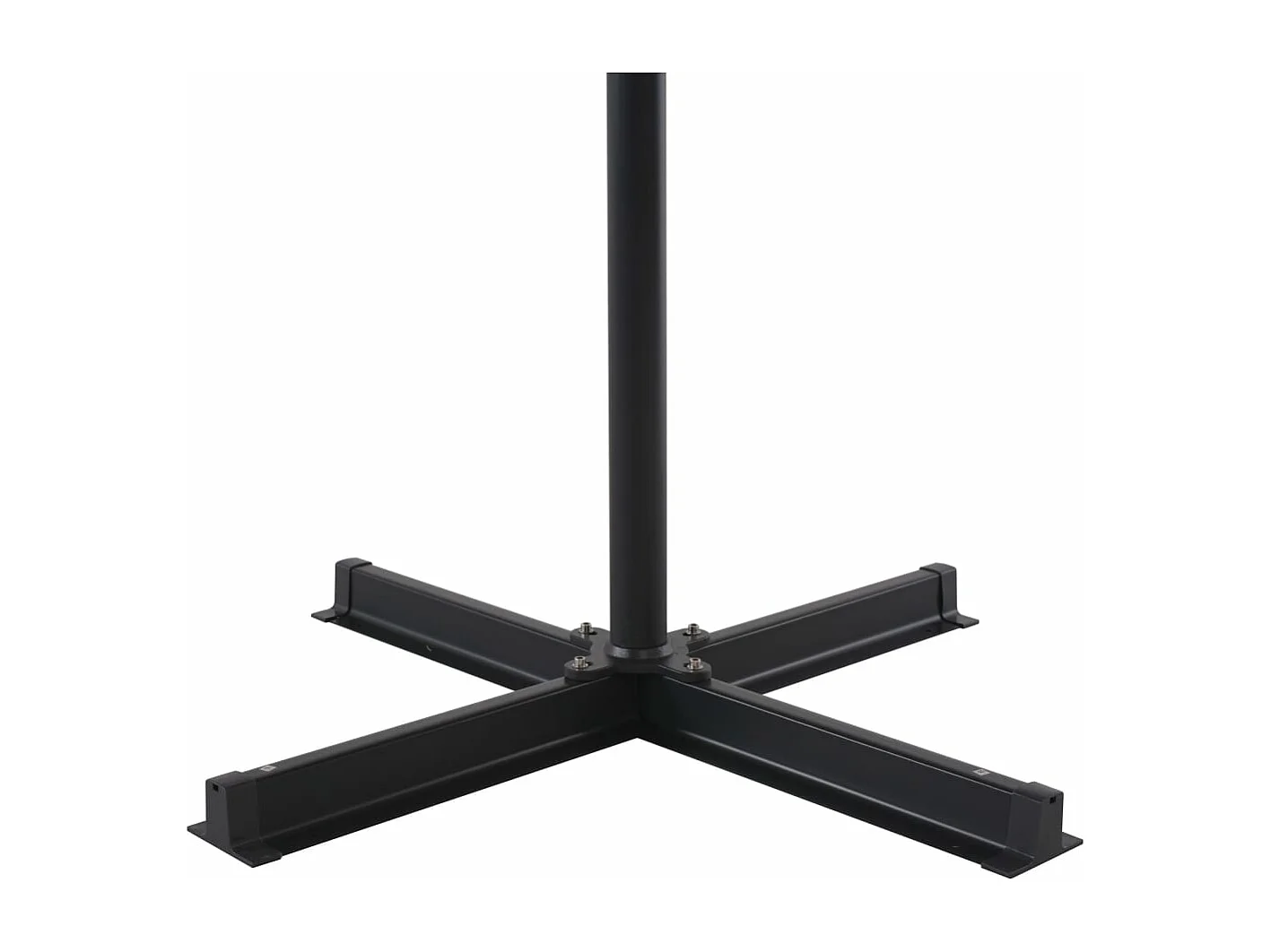 Parasol de jardin avec base portable terre cuite