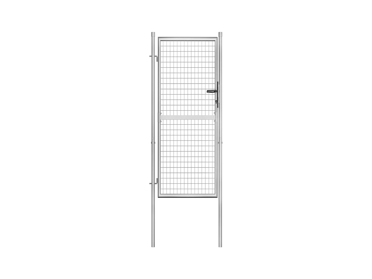 Porte de jardin Acier galvanisé 105x250 cm Argenté