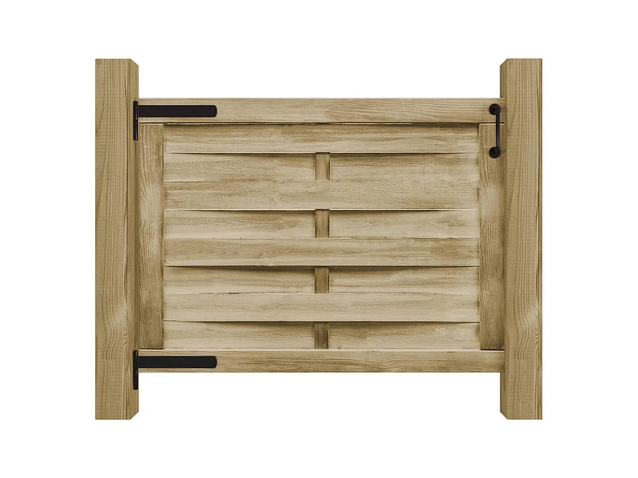 Portillon de jardin Bois de pin imprégné 100x75 cm Vert