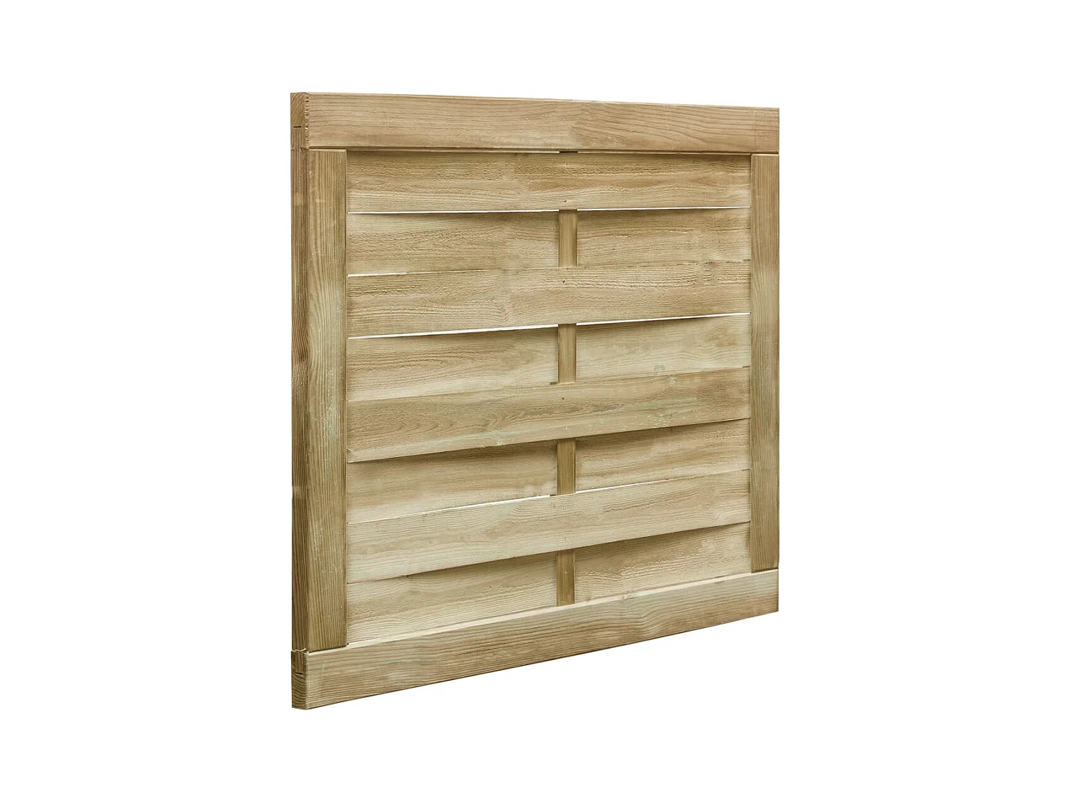 Puerta de jardín de madera de pino impregnada 100x75 cm Verde
