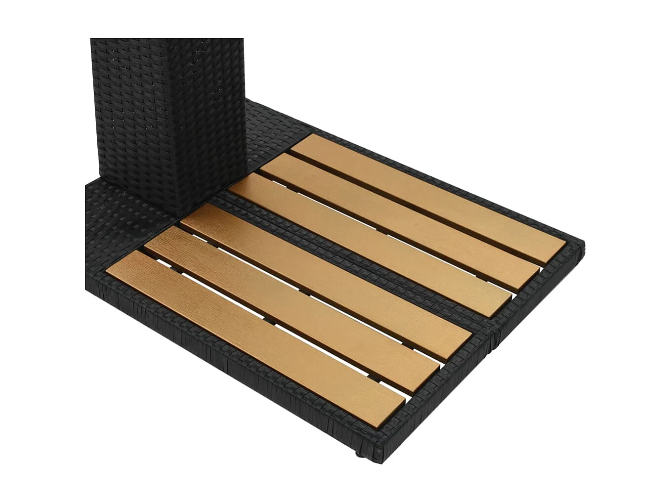 Doccia da giardino in resina intrecciata WPC