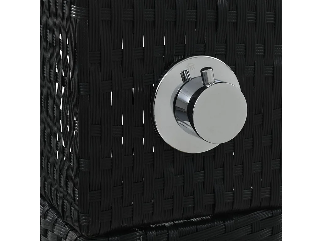 Doccia da giardino in resina intrecciata WPC