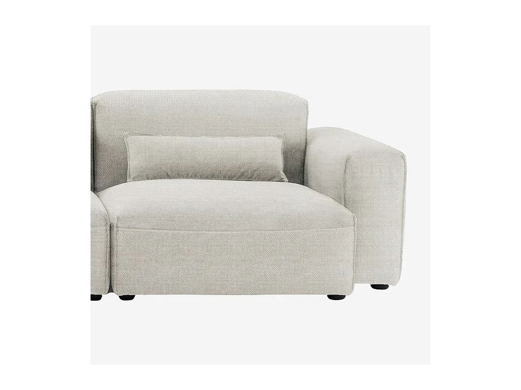 Habitat - Canapé 4 places en tissu - Beige mélangé - Kofi