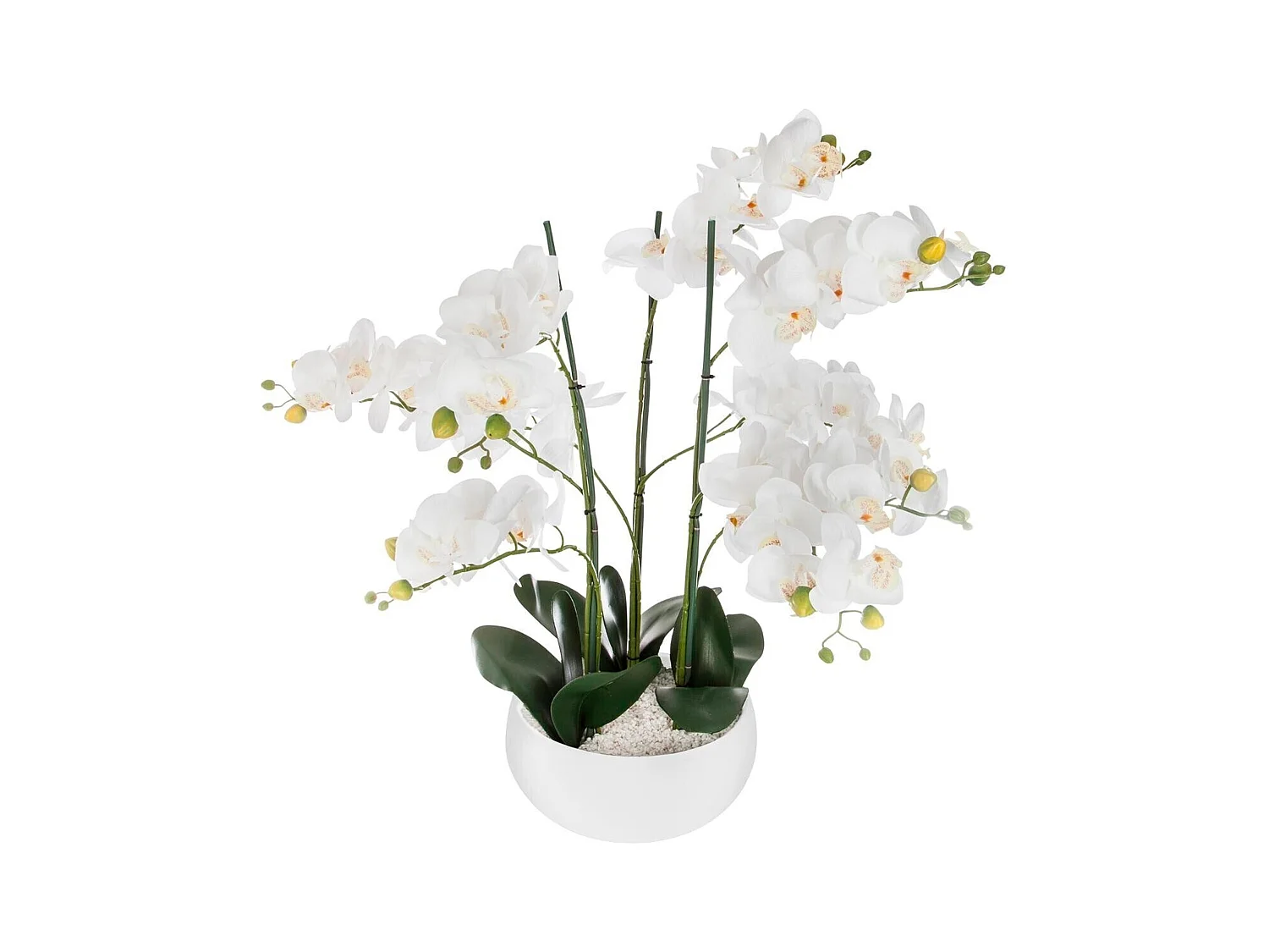 WELL HOME - Pot à orchidées en céramique blanche H65