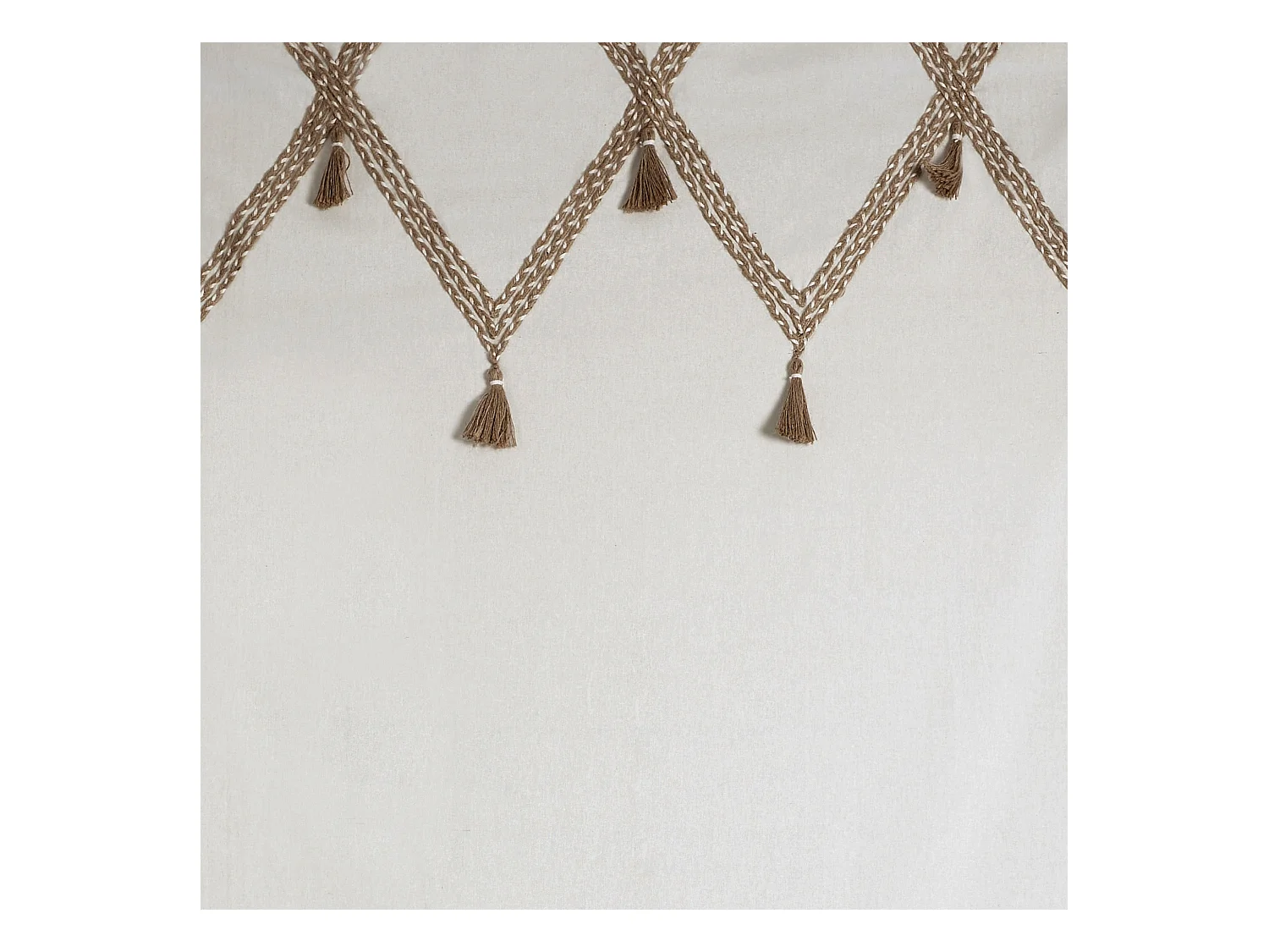 WELL HOME - Rideau en coton "Carmen" 140x260 jute