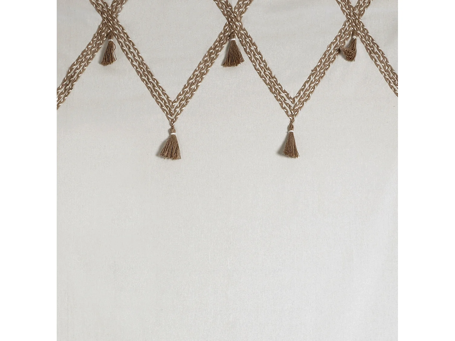 WELL HOME - Rideau en coton "Carmen" 140x260 jute