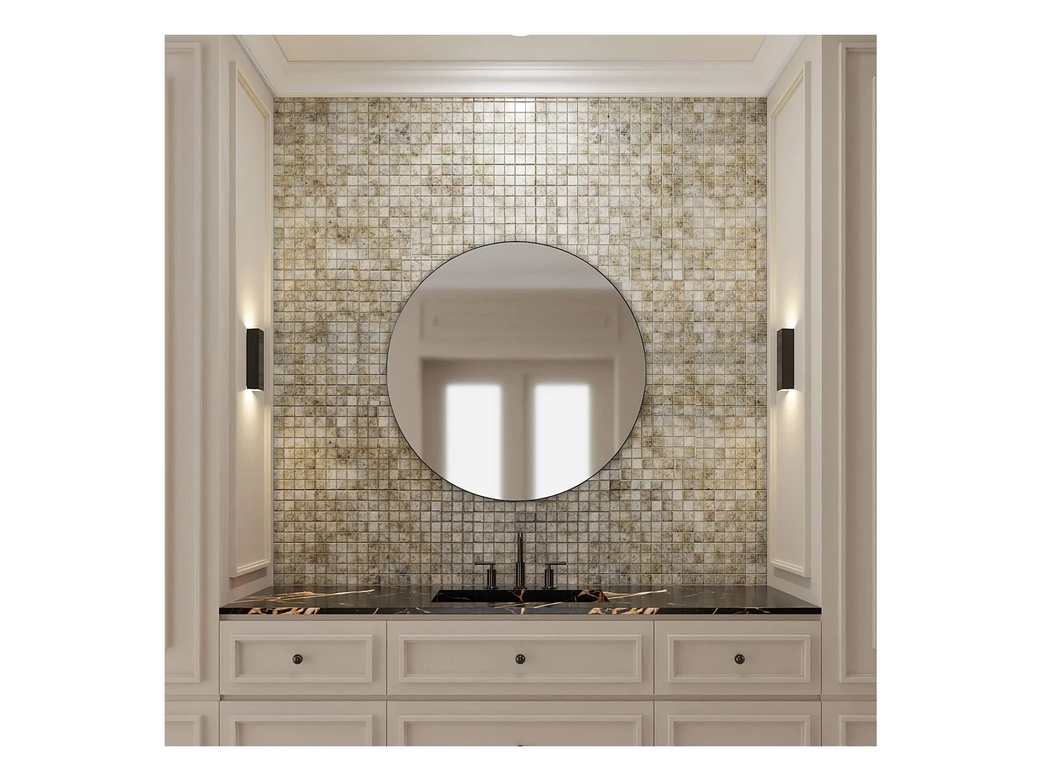 Well Home Miroir rond format Ø76cm