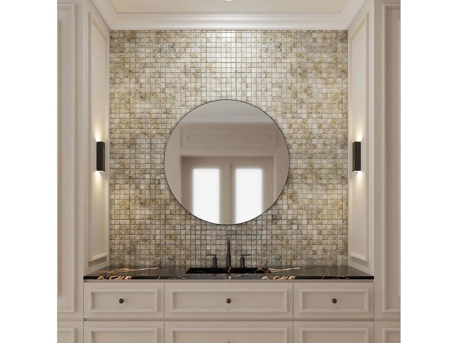 Well Home Miroir rond format Ø76cm