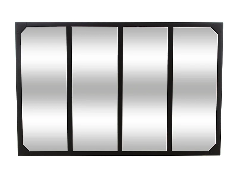 WELL HOME - Miroir Lola en métal noir 116x2,8x75,5 cm