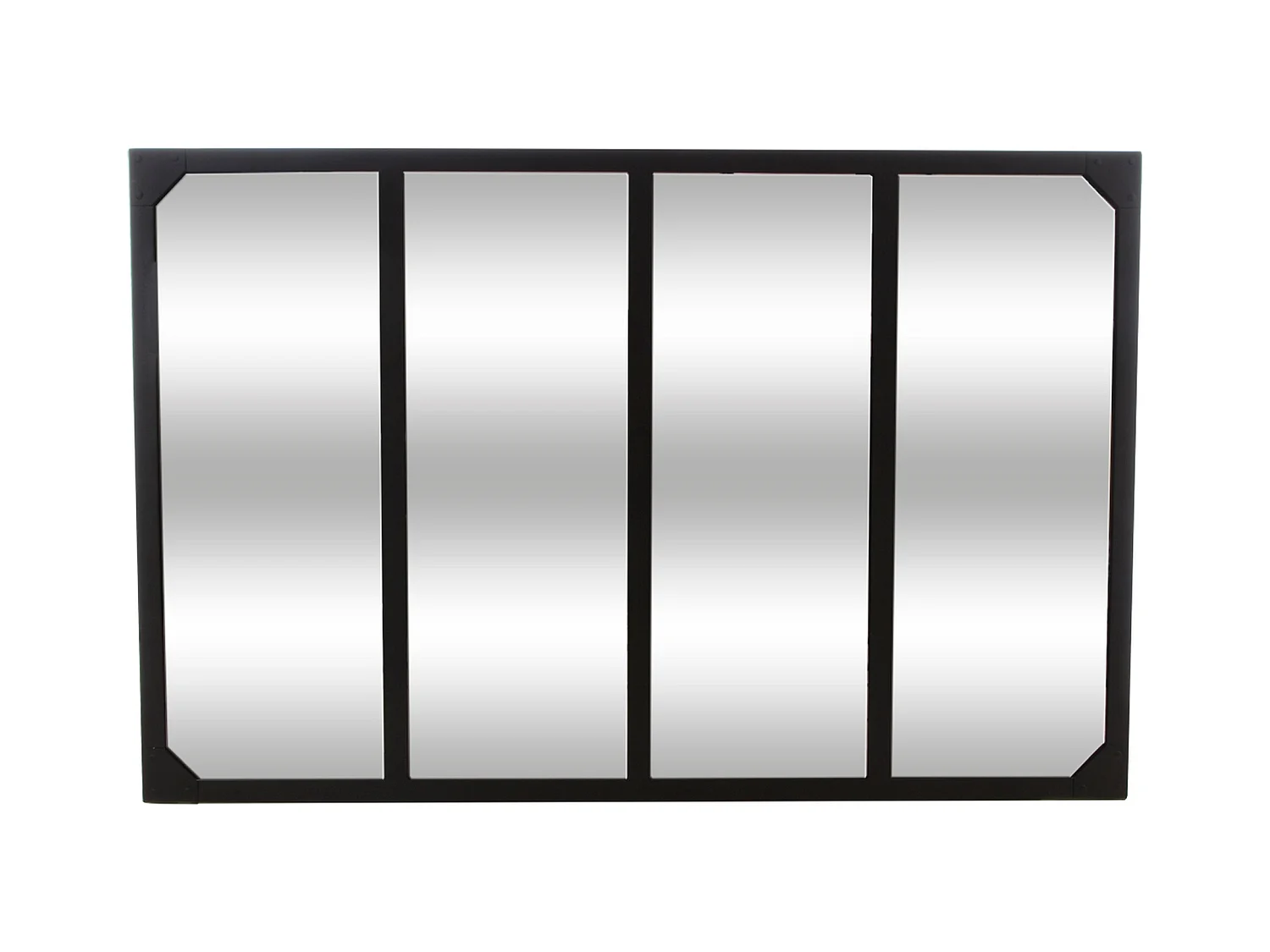 WELL HOME - Miroir Lola en métal noir 116x2,8x75,5 cm