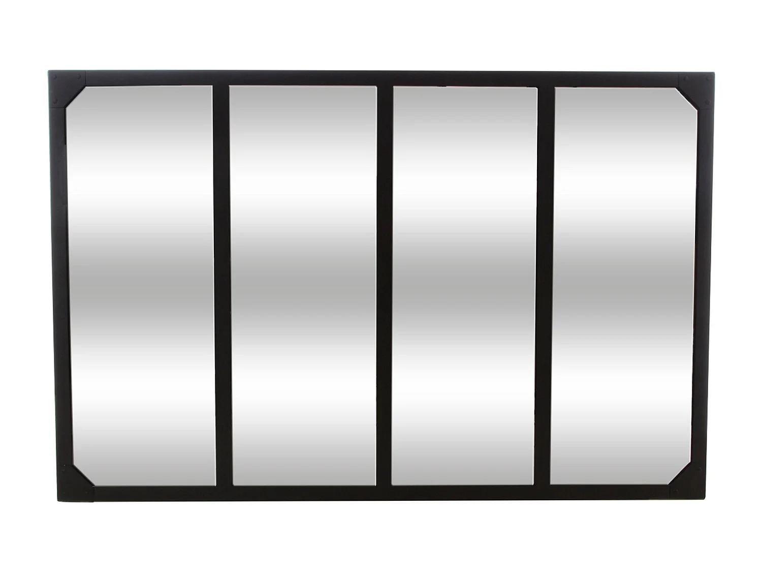 WELL HOME - Miroir Lola en métal noir 116x2,8x75,5 cm