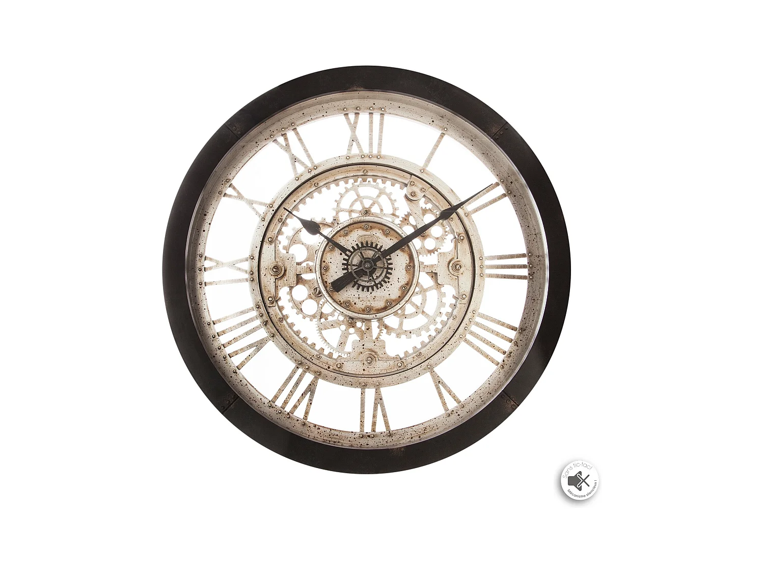 WELL HOME - Horloge mécanique en plastique Ø60,8X7