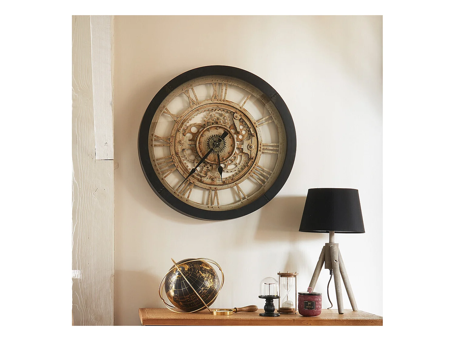 WELL HOME - Horloge mécanique en plastique Ø60,8X7