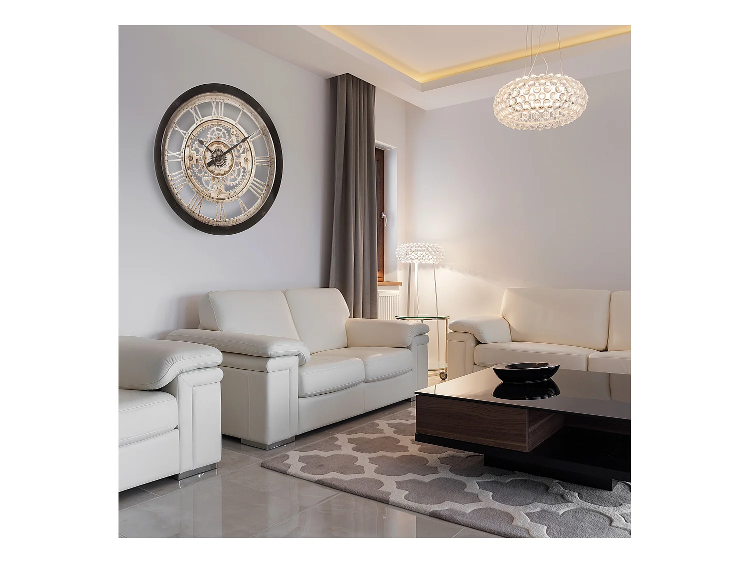 WELL HOME - Horloge mécanique en plastique Ø60,8X7