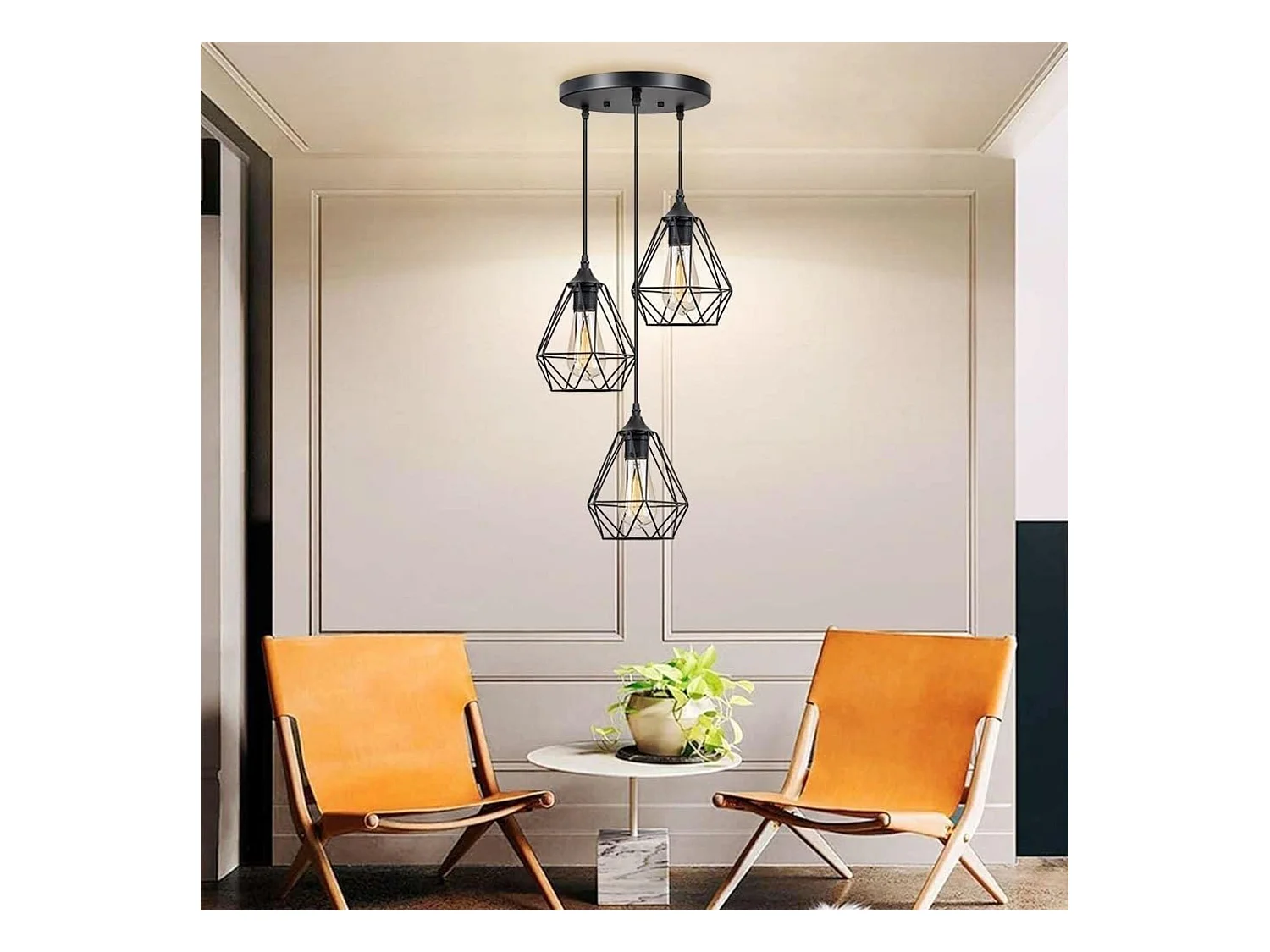 WELL HOME - Lampe à suspension en fil x 3