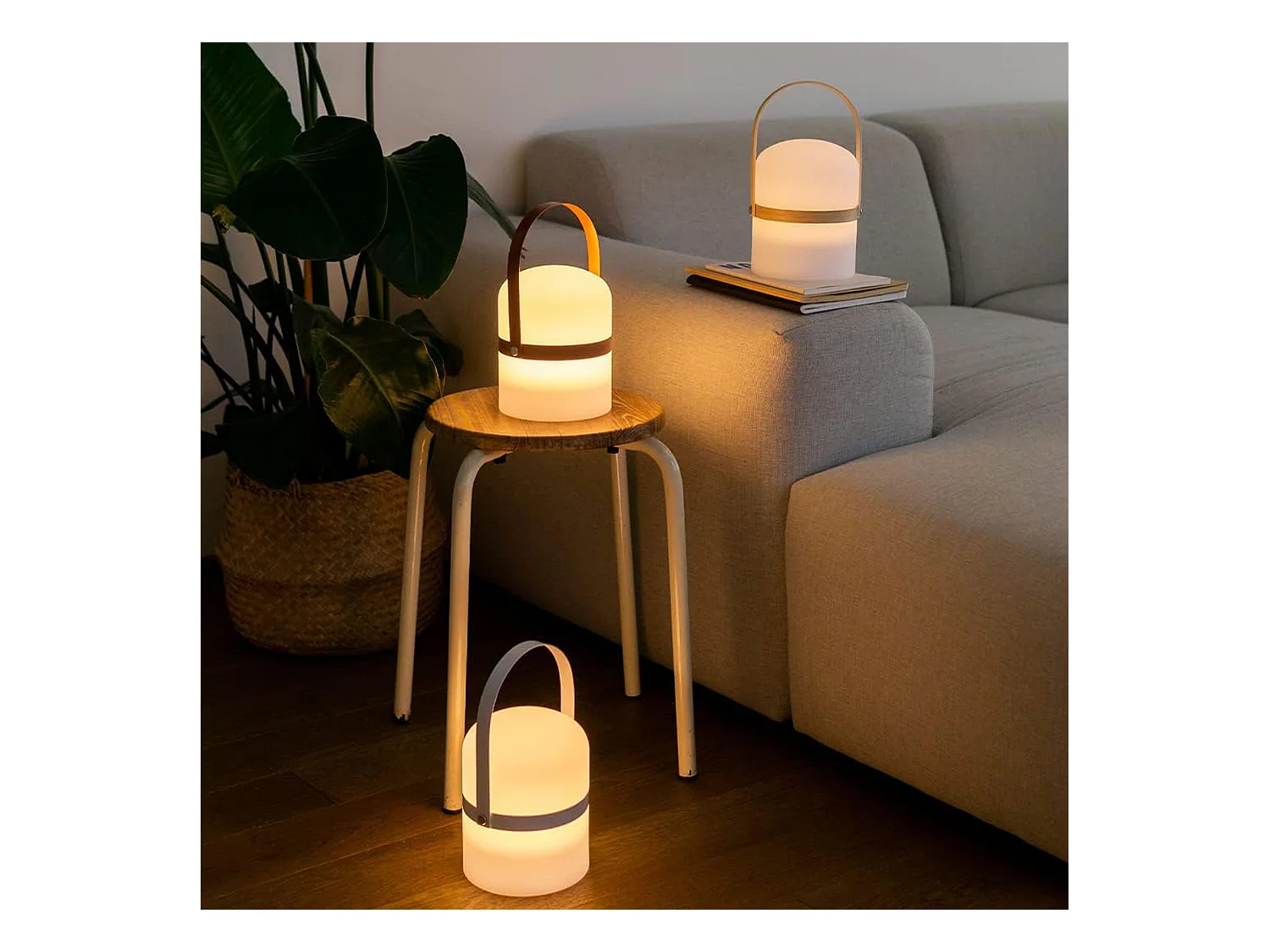 WELL HOME - Lampe d'extérieur effet bois en manguier
