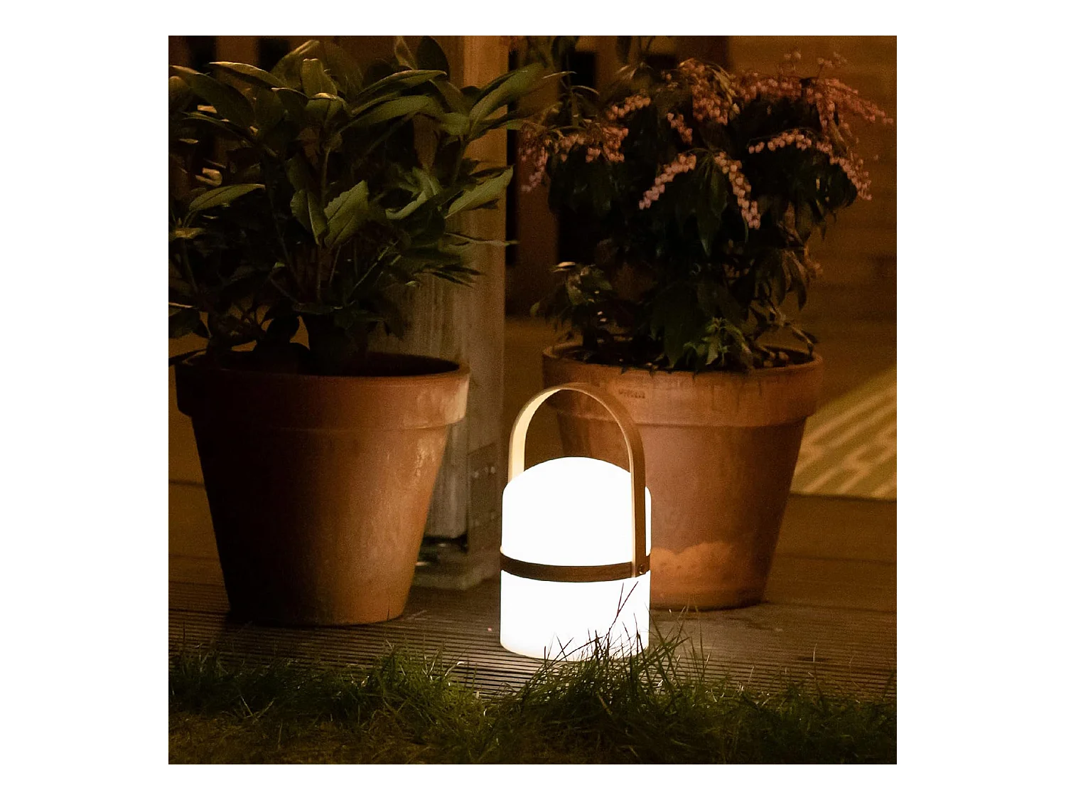 WELL HOME - Lampe d'extérieur effet bois en manguier