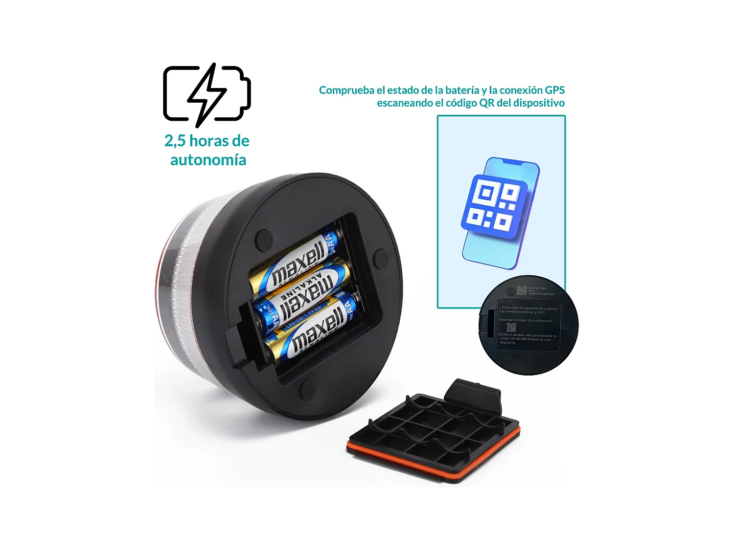 WE Ensemble de balise de secours V16 géolocalisée et reliée à la DGT 3.0 + Gilet réfléchissant 100% Polyester 12mr/m2