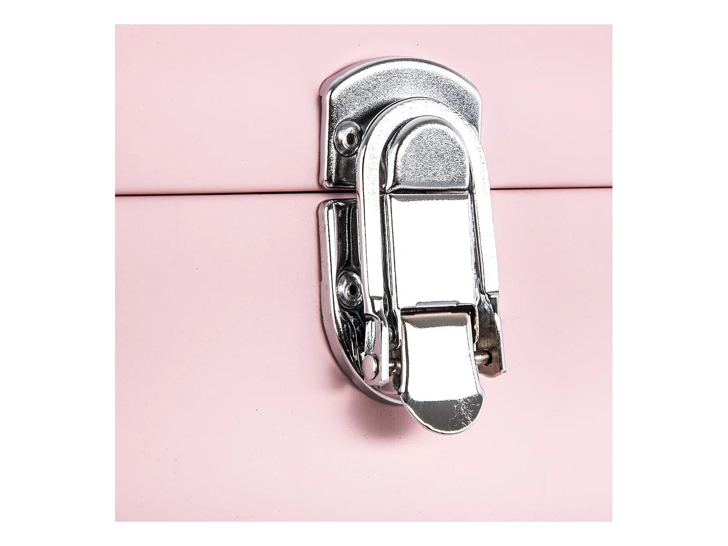 WELL HOME - Lot de 2 malles en métal rose