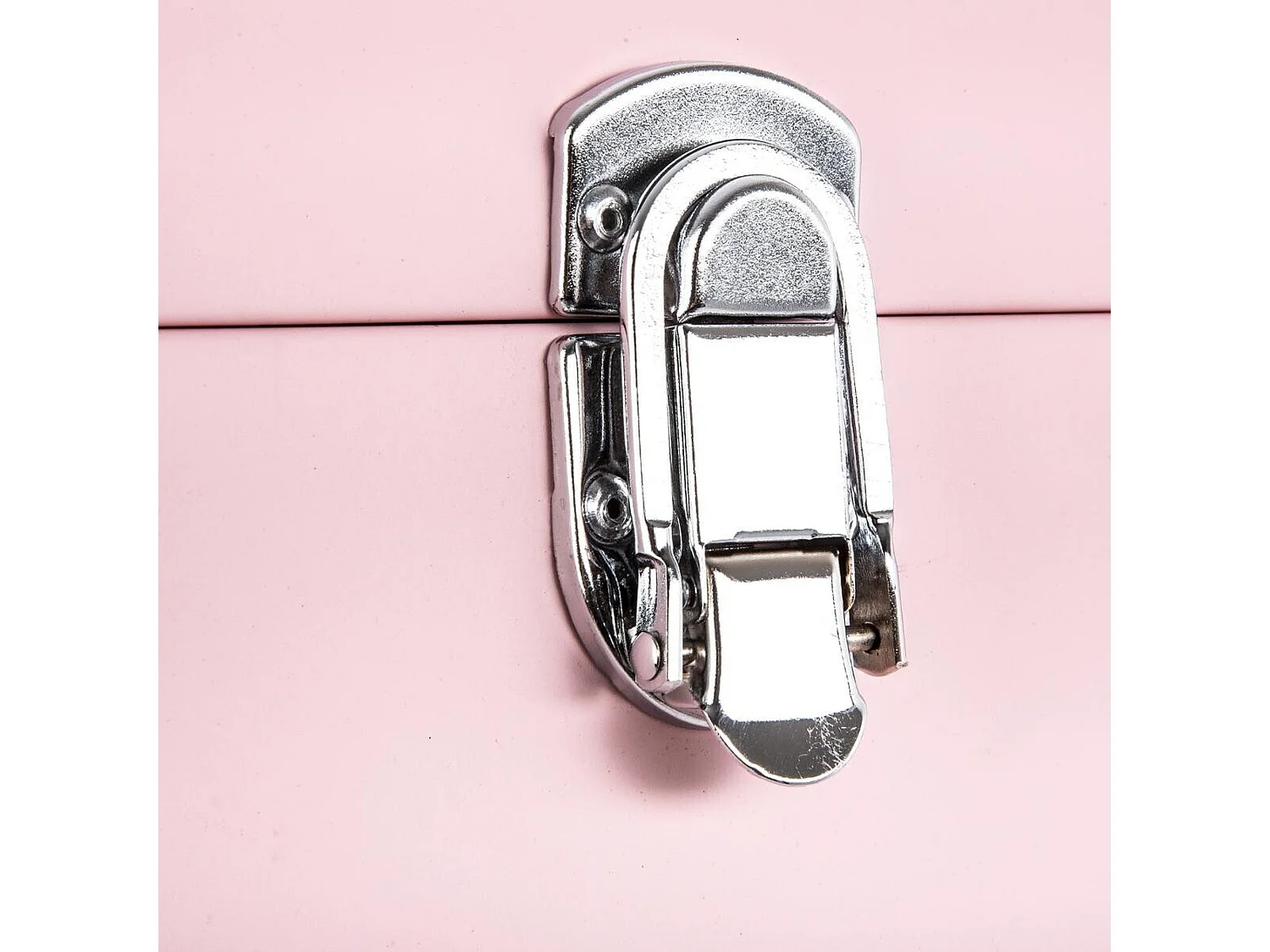 WELL HOME - Lot de 2 malles en métal rose