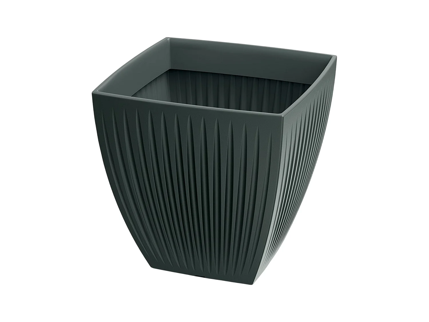 Pot de Fleur Latia Carré MIDL Ø48x48 Anthracite