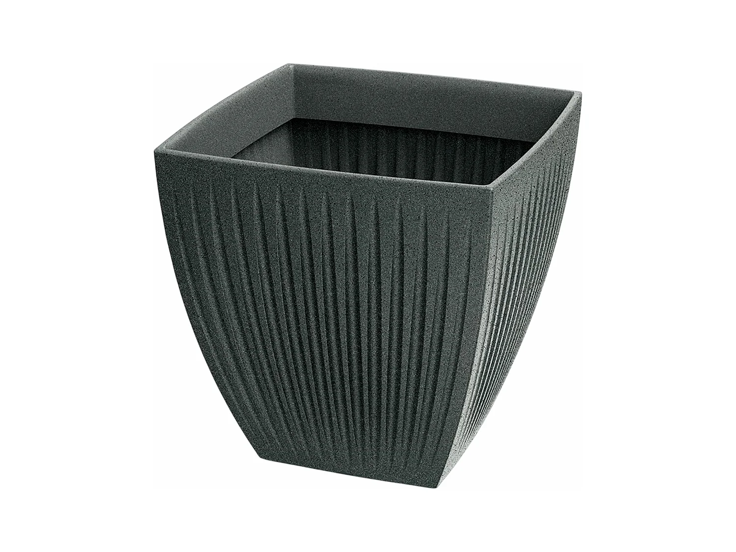 Pot de fleurs Latia Carré MIDL Ø48x48 Granit graphite