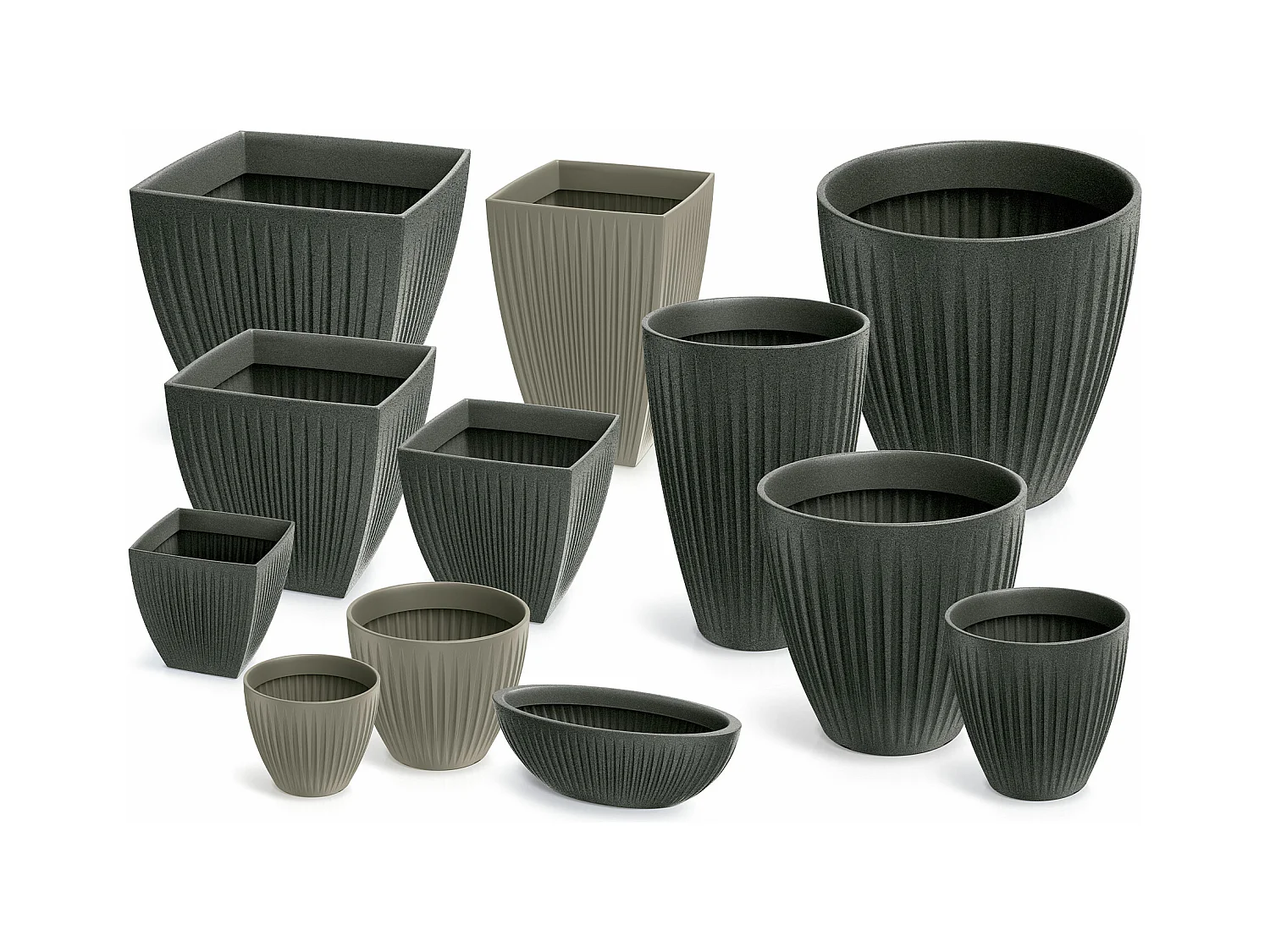 Pot Latia rond MIDL Ø60x58 anthracite