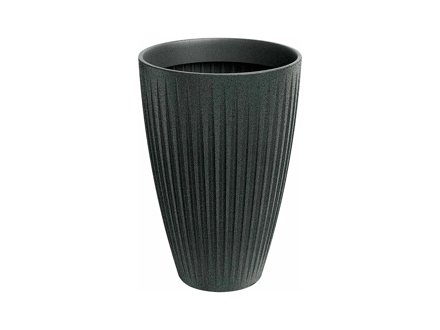 Pot de fleurs Latia Round HIGH Ø60x58 graphite granit